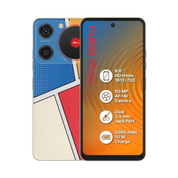 Smartphone ZTE Nubia Music Pop Art 6.6" 4GB 128GB