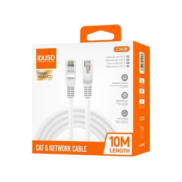 Cabo Rede CAT6 UTP 10Mts C303B - Idusd - Image 2
