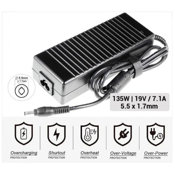 Carregador Comp. Acer 135W (19V/7.10A/5.5x1.7mm)