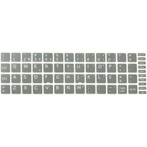 Autocolantes Teclado 13x13 PT Cinza Escuro