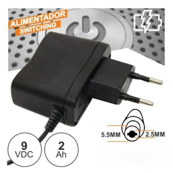 Carregador Comp. Multimarca 9V/2A – 5.5×2.5mm