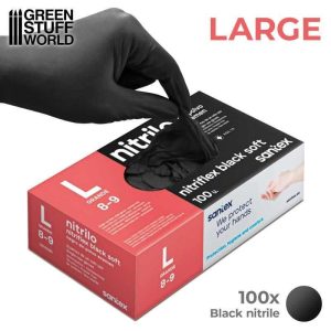 Luvas Nitrilo S/ Pó Nitrilflex Black GD20 T/L 100unid. Santex