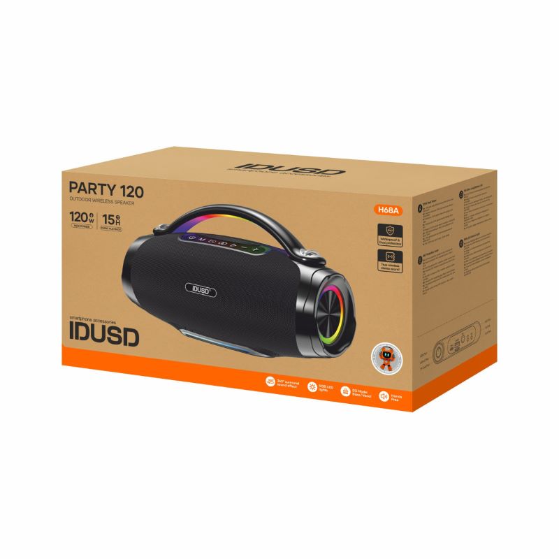 Coluna Bluetooth Party 120W H68A - Idusd - Image 2