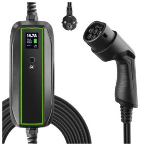 Carregador P/ EV 3.6kW Tipo2 6.5Mts GREEN CELL