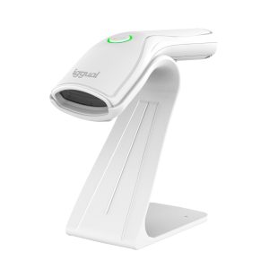 Leitor Código de Barras C/ Fios 2D USB C/ Suporte Branco Iggual