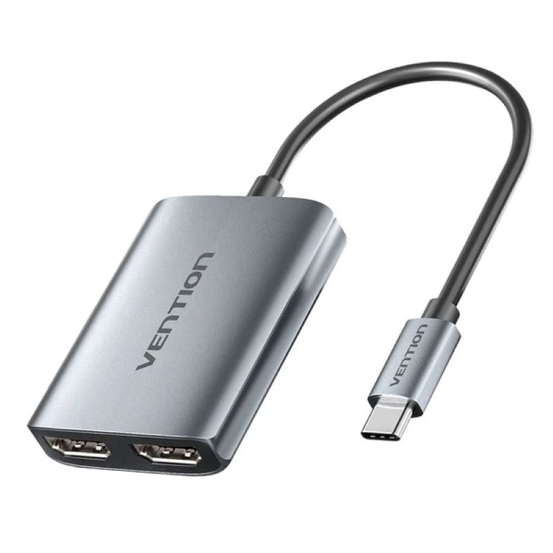Adaptador Conversor USB-C a 2xHDMI 4K Vention