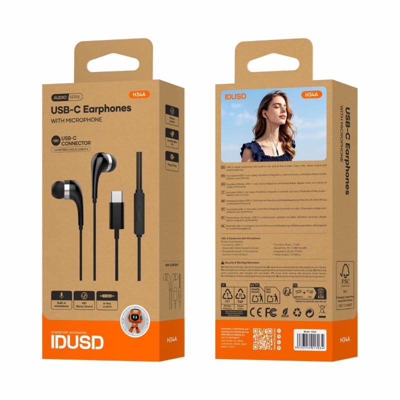 Auriculares USB-C Digital Estéreo H34A - Idusd - Image 2