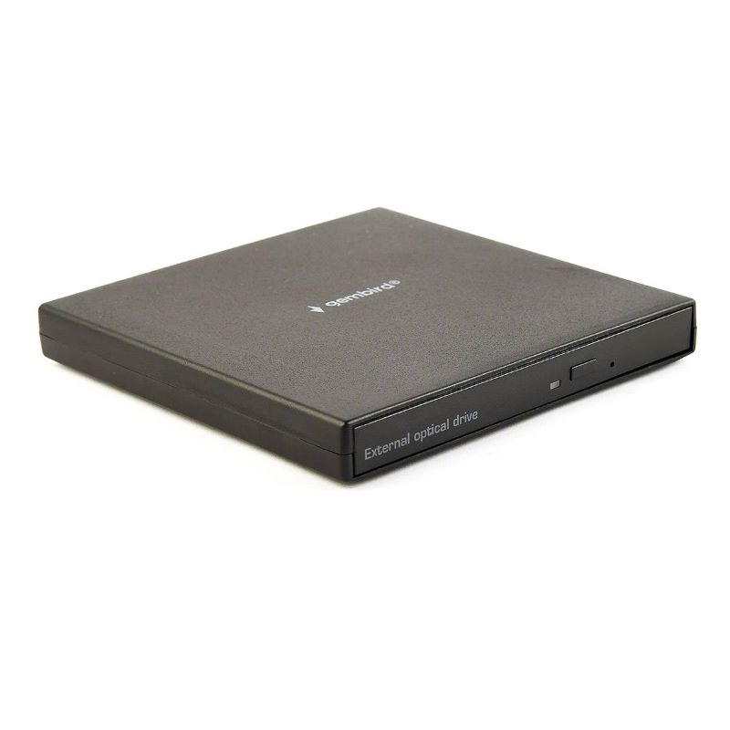 Drive Óptica Externa USB 2.0 DVD-USB-04 CD/DVD 24x/8x Preta Gembird