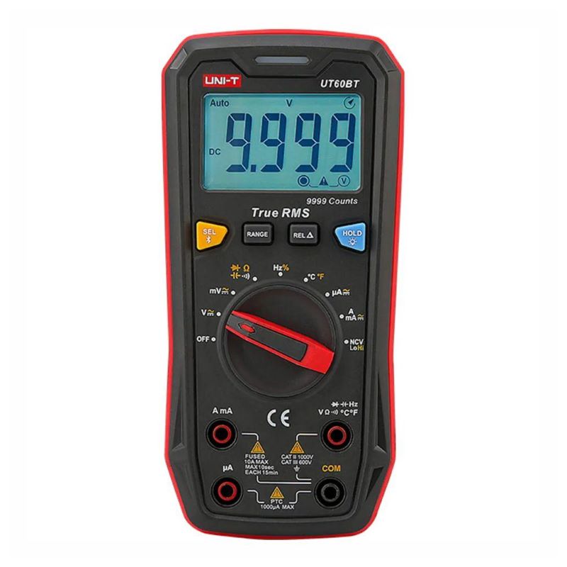 Multimetro 1000V 10A True RMS NCV Bluetooth Auto Range UT60BT UNI-T