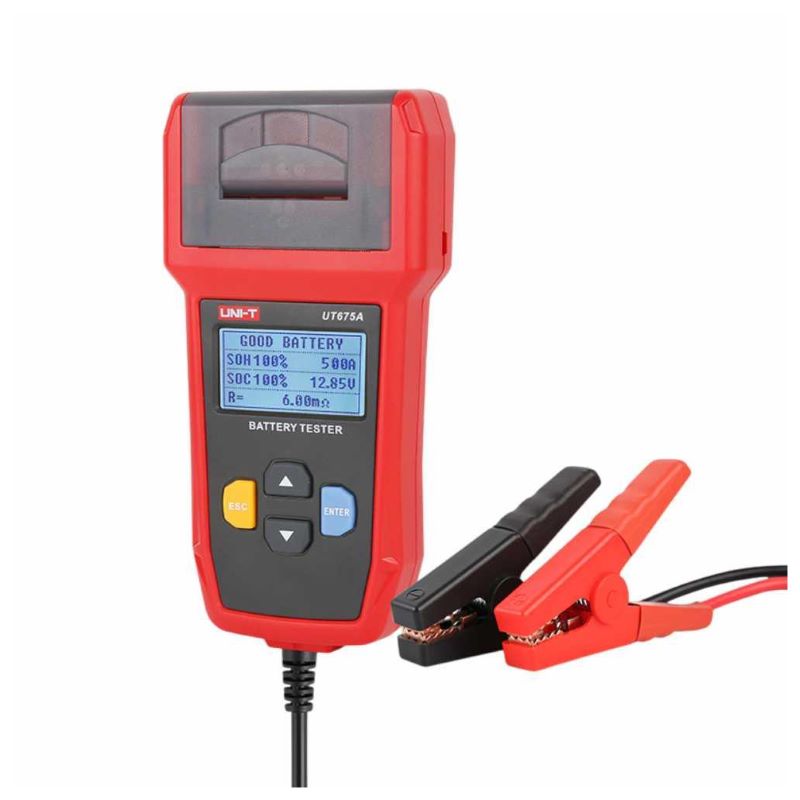 Testador De Baterias Automovel Digital C/ USB e Impressora UT675A UNI-T